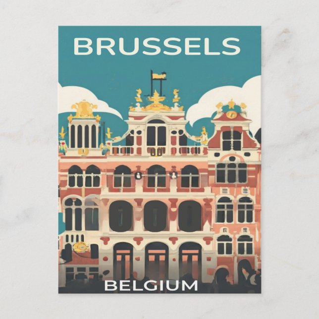 Brussels, Belgium  Postcard (Front)