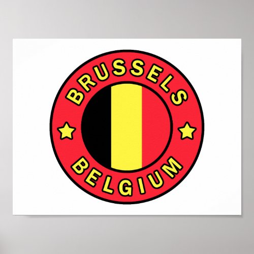 Brussels Belgium Poster