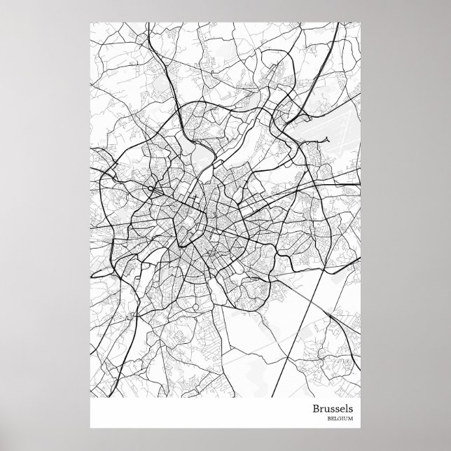 Brussels Belgium Poster Print (Front)