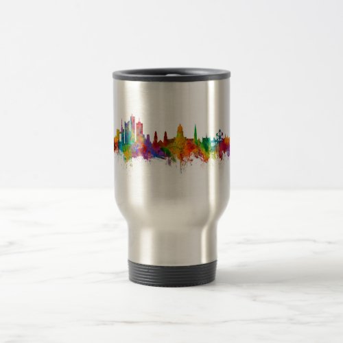 Brussels Belgium Skyline Travel Mug