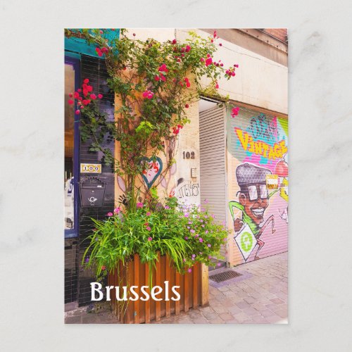 Brussels Belgium  street photo  Postcard