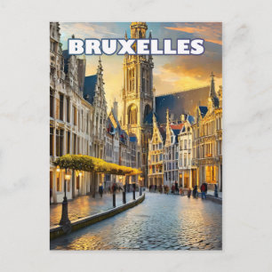 Brussels, city of contrasts and charms postcard