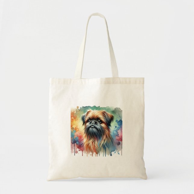 Brussels Griffon 211024AREF125 - Watercolor Tote Bag (Front)