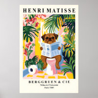 Brussels Griffon Bathroom Matisse Style Dog on