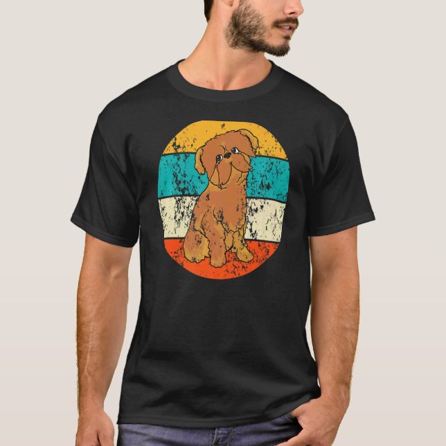 Brussels Griffon Belgian Dwarf Griffons Dogs Vinta T-Shirt (Front)