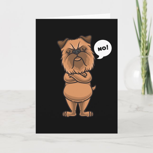 Brussels Griffon Brussels Dog Gift Card (Front)