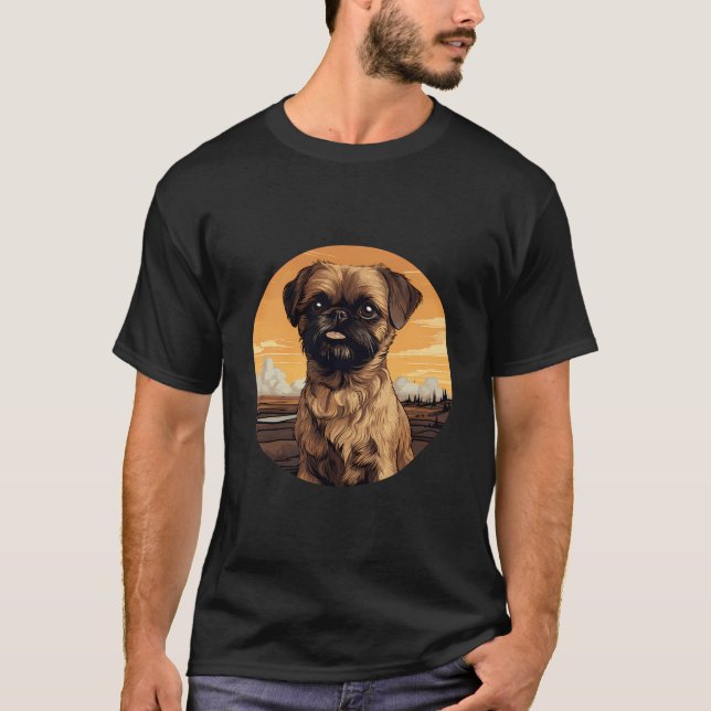 Brussels Griffon Bruxellois Brussels Griffon Dog B T-Shirt (Front)