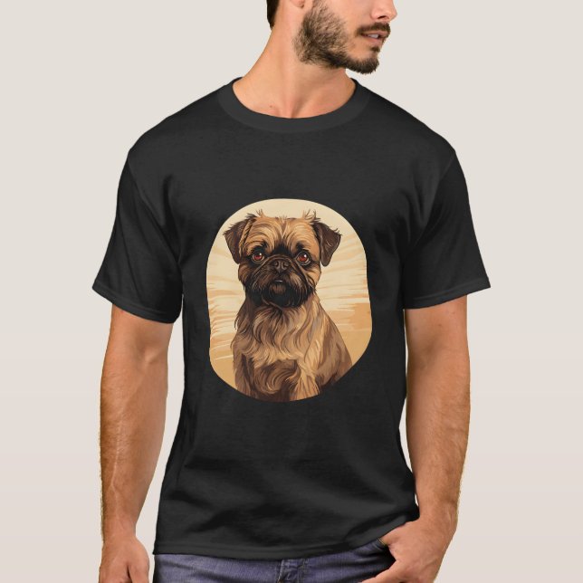 Brussels Griffon Bruxellois Brussels Griffon Dog B T-Shirt (Front)
