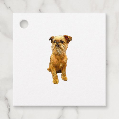 Brussels Griffon Bruxellois Cute Puppy Dog  Favor Tags