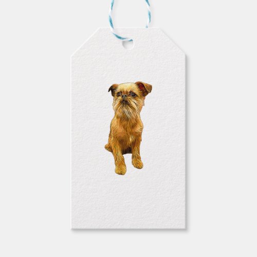 Brussels Griffon Bruxellois Cute Puppy Dog  Gift Tags