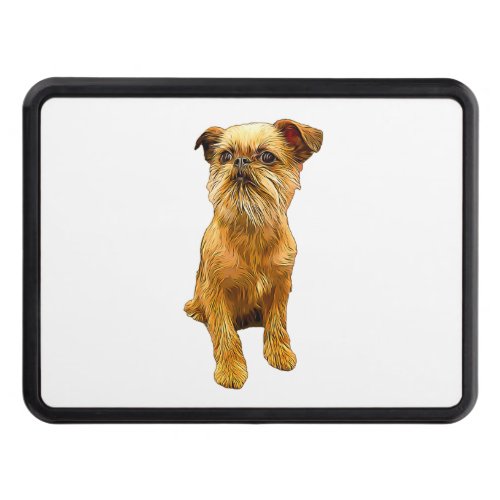 Brussels Griffon Bruxellois Cute Puppy Dog  Hitch Cover