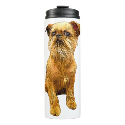 Brussels Griffon Bruxellois Cute Puppy Dog  Thermal Tumbler