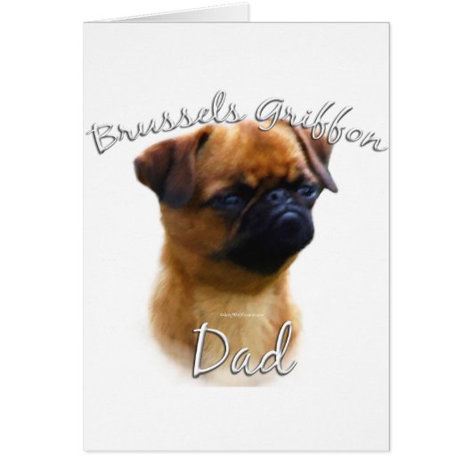 Brussels Griffon Dad 2 Cards (Front)