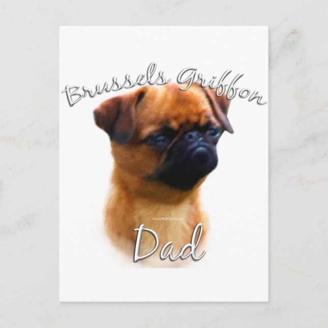 Brussels Griffon Dad 2 Postcard (Front)