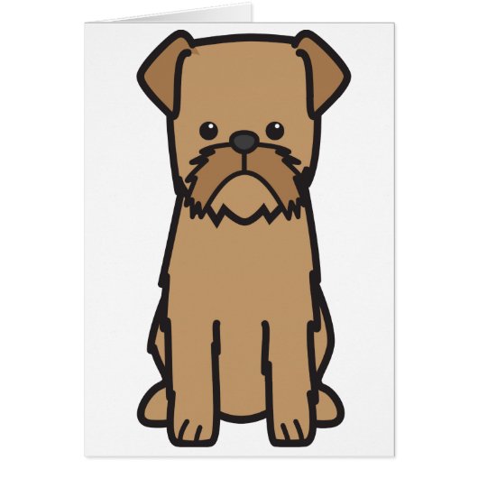 Brussels Griffon Dog Cartoon (Front)