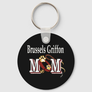 Brussels Griffon Dog MOM Keychain