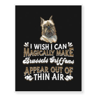 Brussels Griffon Dogs Temporary Tattoos