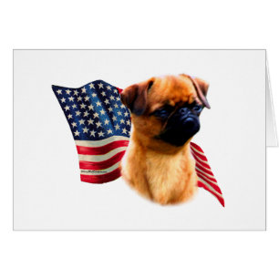 Brussels Griffon Flag Cards