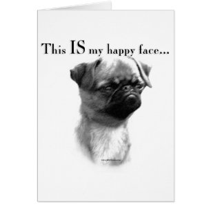 Brussels Griffon Happy Face Cards