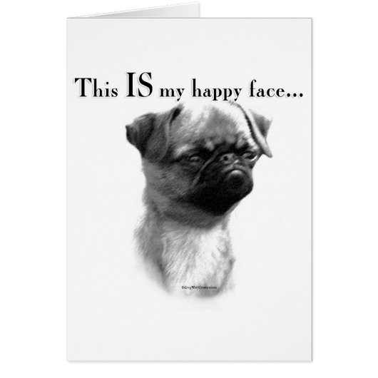 Brussels Griffon Happy Face Cards (Front)