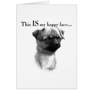 Brussels Griffon Happy Face Cards