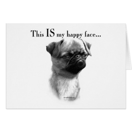 Brussels Griffon Happy Face Cards (Front Horizontal)