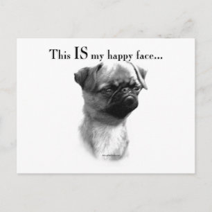 Brussels Griffon Happy Face Postcard