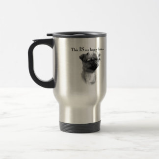 Brussels Griffon Happy Face Travel Mug