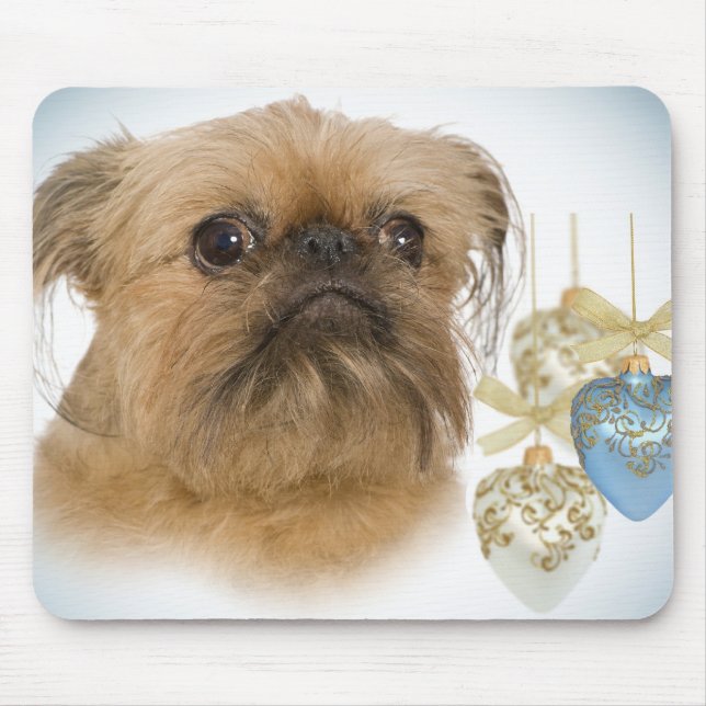 Brussels Griffon Hearts Mousepad (Front)