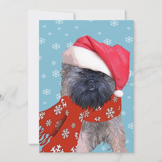 Brussels Griffon Holiday Card (Front)