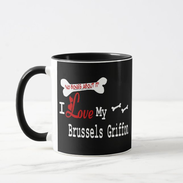 Brussels Griffon (I Love) Mug (Left)
