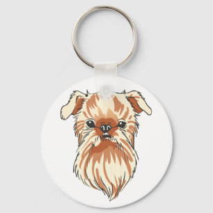 Brussels Griffon Keychain