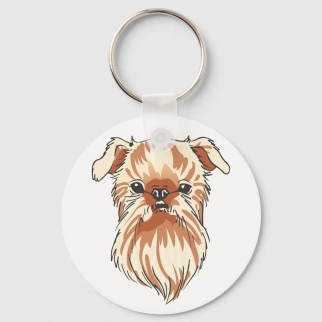 Brussels Griffon Keychain (Front)