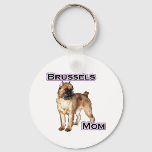 Brussels Griffon Mom; Mom of Brussels Griffon Keychain