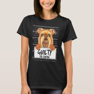 Brussels Griffon Mugshot Guilty Dog T-Shirt