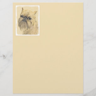Brussels Griffon Painting - Cute Original Dog Art