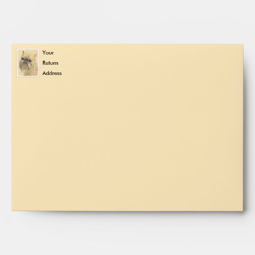 Brussels Griffon Painting _ Cute Original Dog Art Envelope