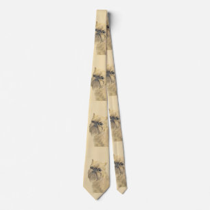 Brussels Griffon Painting - Cute Original Dog Art Tie