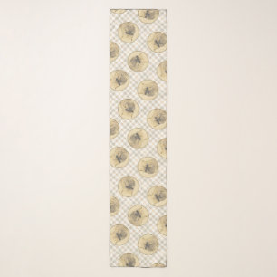 Brussels Griffon Painting Red Rough Cute Dog Art Scarf