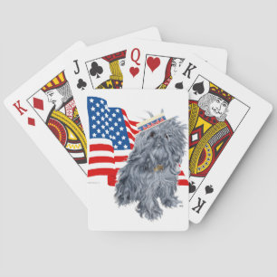 Brussels Griffon Patriotic Poker Cards