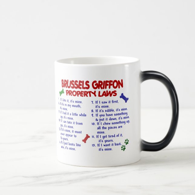 BRUSSELS GRIFFON Property Laws 2 Color Morph Mug (Right)