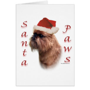 Brussels Griffon Santa Paws Cards