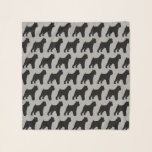 Brussels Griffon Silhouettes Pattern Scarf<br><div class="desc">Brussels Griffon Lover's Scarf</div>