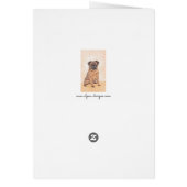 Brussels Griffon Smooth Painting Original Dog Art (Back)