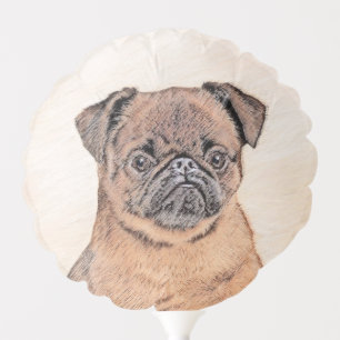 Brussels Griffon Smooth Painting Original Dog Art Balloon
