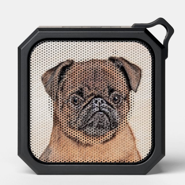 Brussels Griffon Smooth Painting Original Dog Art Bluetooth Speaker (Front)