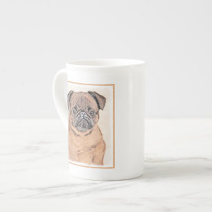 Brussels Griffon Smooth Painting Original Dog Art Bone China Mug