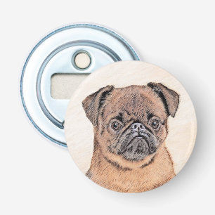 Brussels Griffon Smooth Painting Original Dog Art Bottle Opener