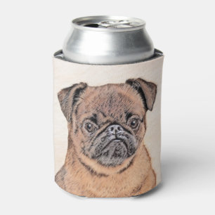 Brussels Griffon Smooth Painting Original Dog Art Can Cooler