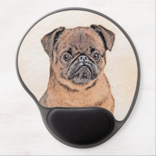Brussels Griffon Smooth Painting Original Dog Art Gel Mouse Pad
